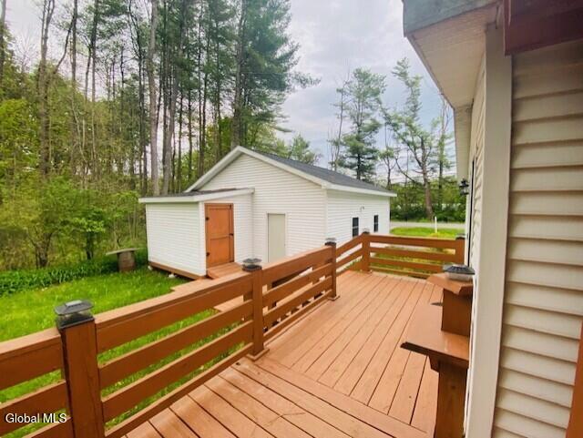 122 New Turnpike Road Fort Plain, NY 13339 - Photo 25 of 28 Deck to garage