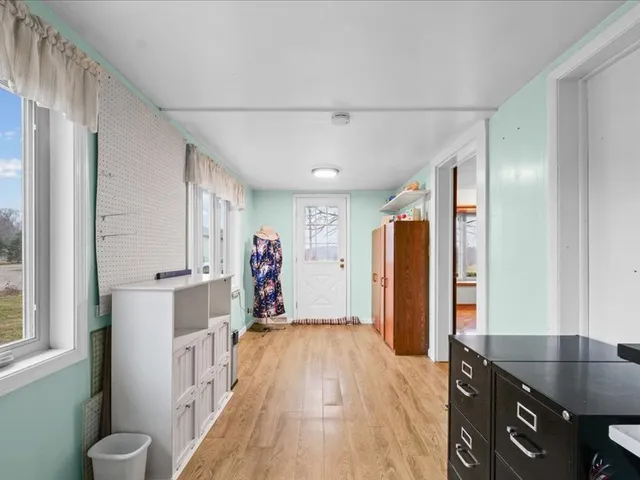 a very nice looking room with a large window