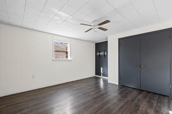 a house with trees in front of it