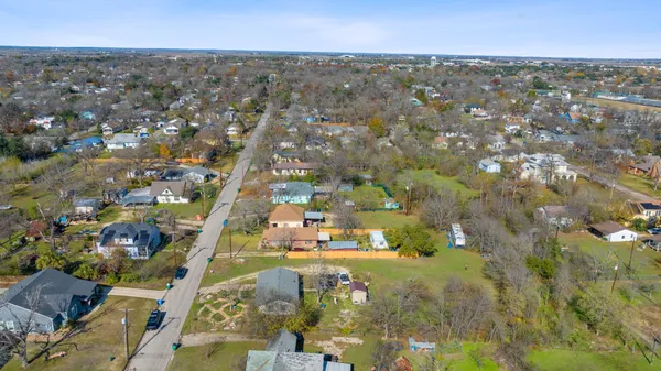 an aerial view of multiple house
