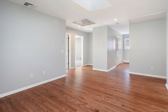 a view of livingroom with wooden floor
