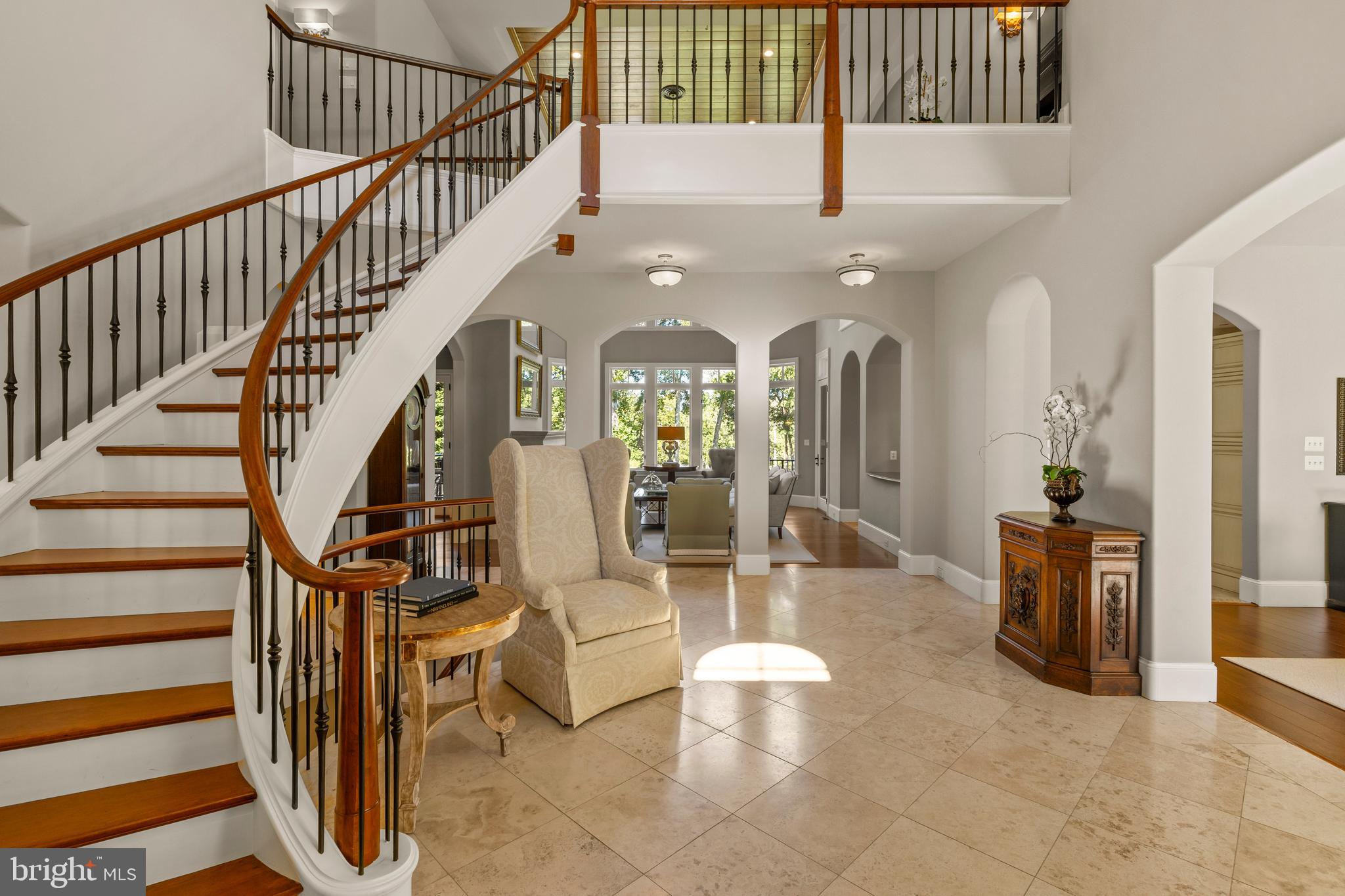 840 Childs Point Road Annapolis, MD 21401 - Photo 7 of 50 Elegant foyer with Living room beyond