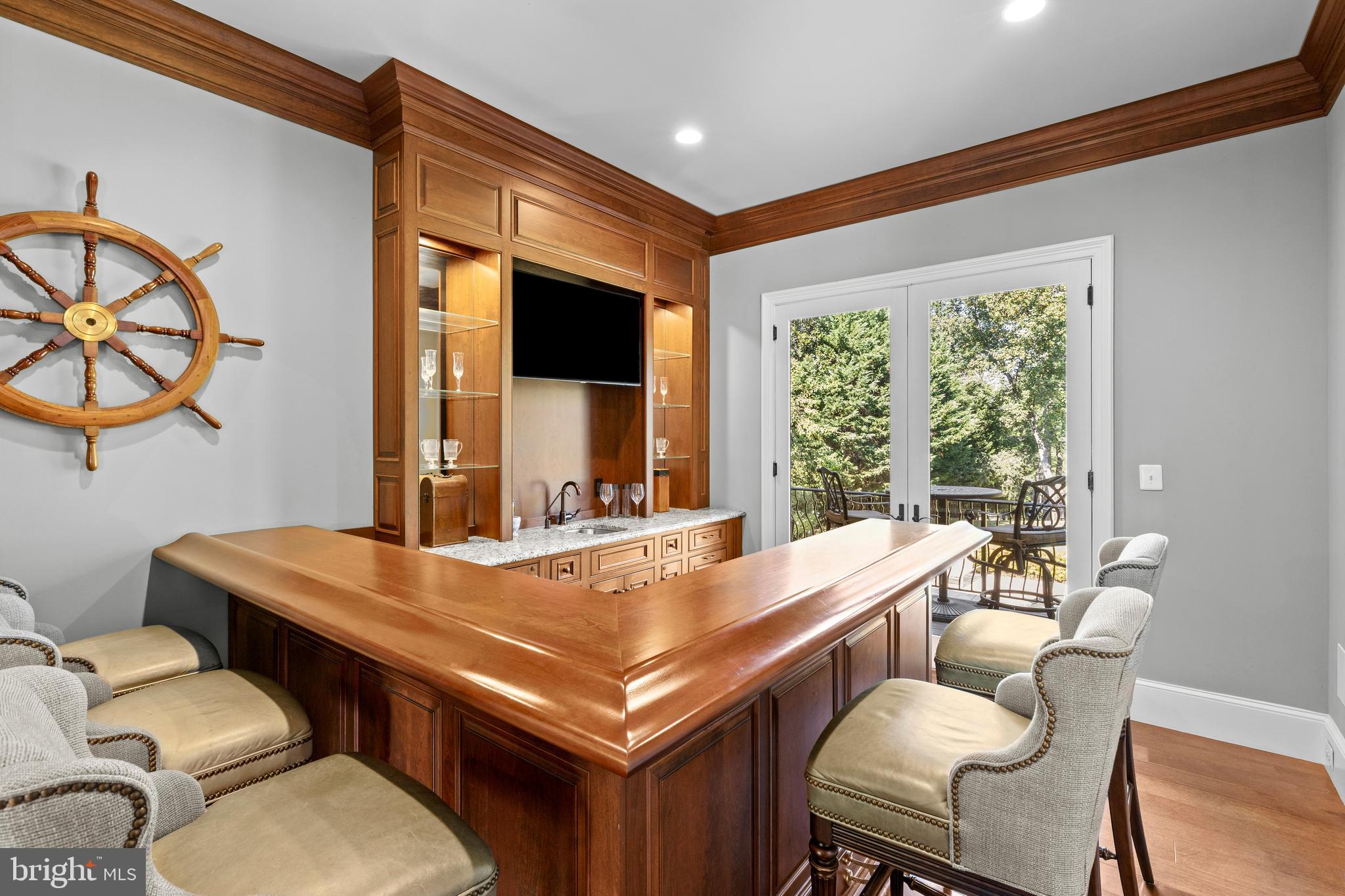 840 Childs Point Road Annapolis, MD 21401 - Photo 10 of 50 Wet bar off Living room with balcony