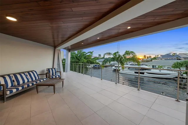 a outdoor view with a sitting space