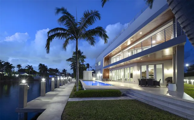 a view of a lobby with a garden