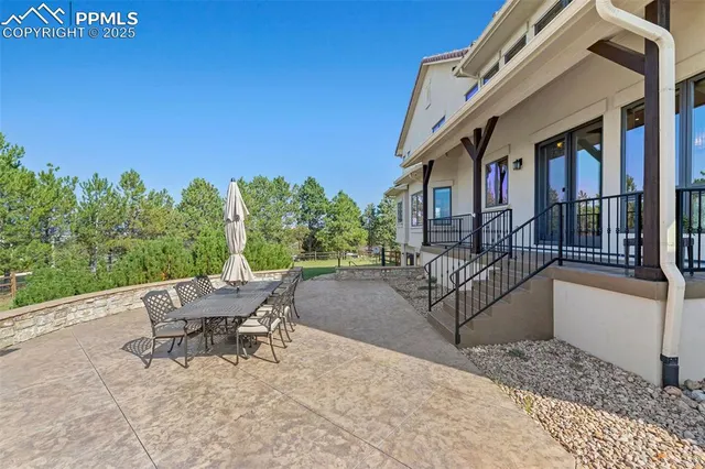 a view of a city from a balcony