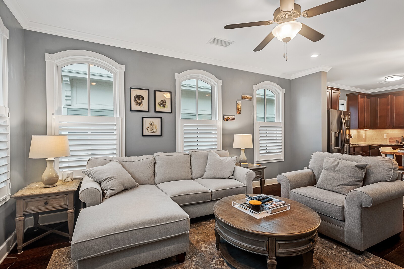 6151 Rural Plains Circle, Unit 301 Franklin, TN 37064 - Photo 6 of 17 a living room with furniture and a wooden floor