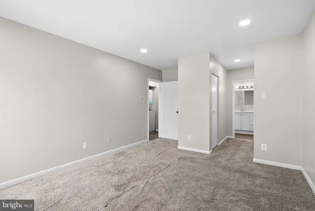 a view of an empty room