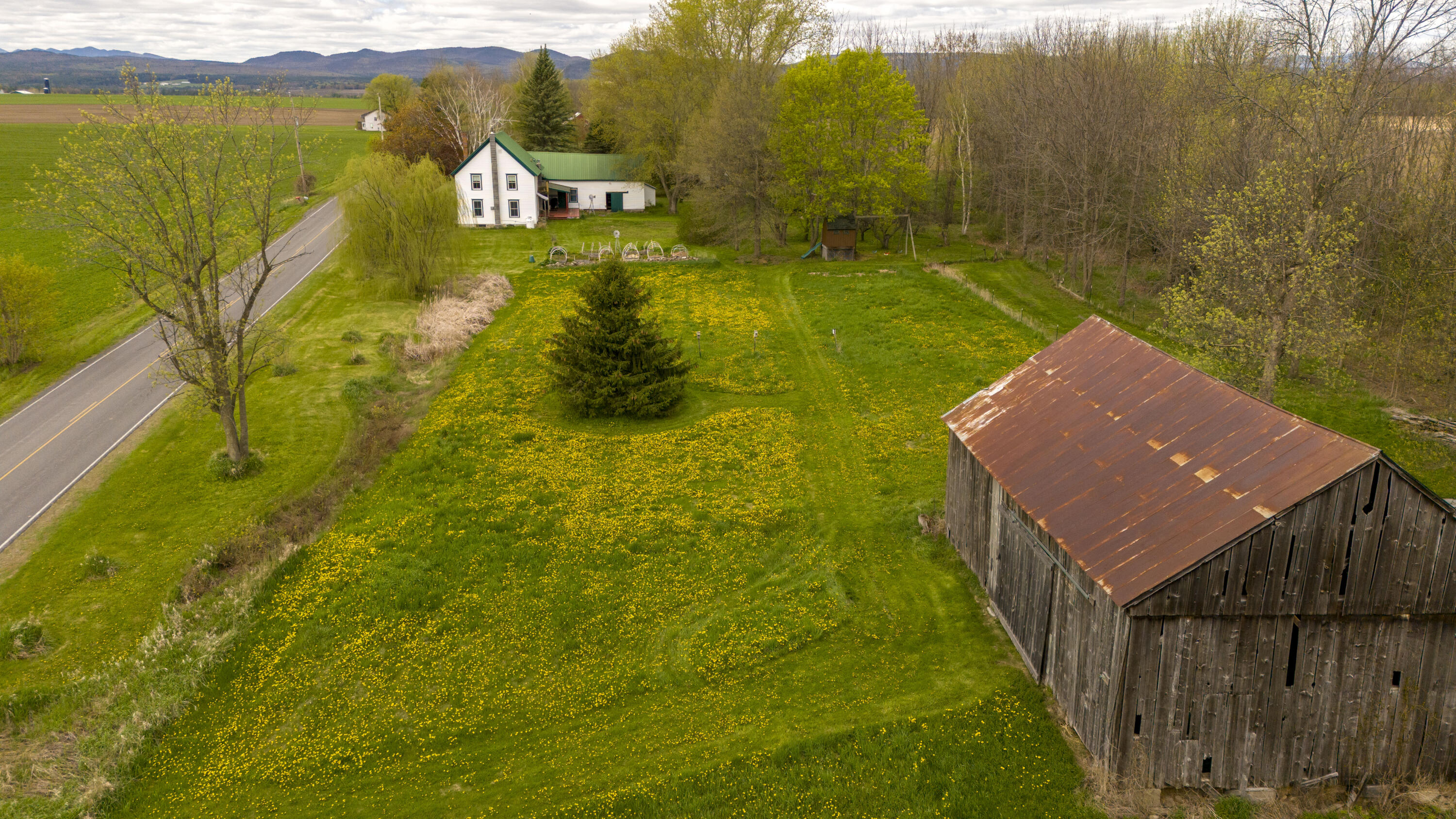 96 Davern Road Peru, NY 12972 - Photo 5 of 48 AERIAL HOUSE AND BARN 2