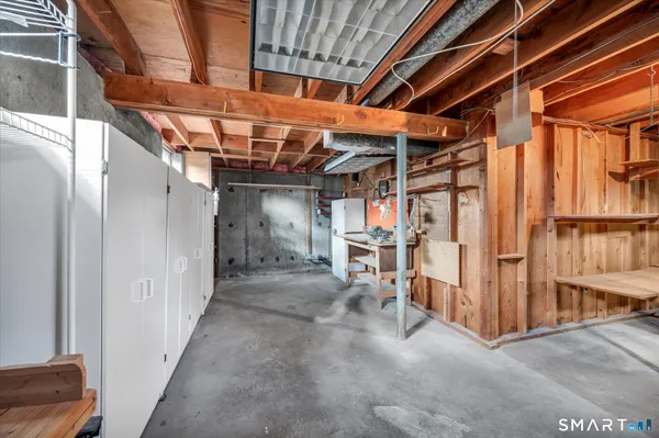 a view of a storage room