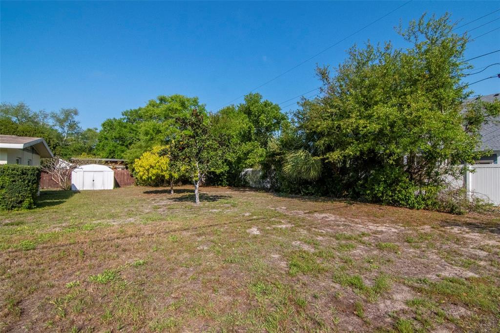 230 Milwaukee Avenue Dunedin, FL 34698 - Photo 53 of 61 a backyard of a house with trees and outdoor space