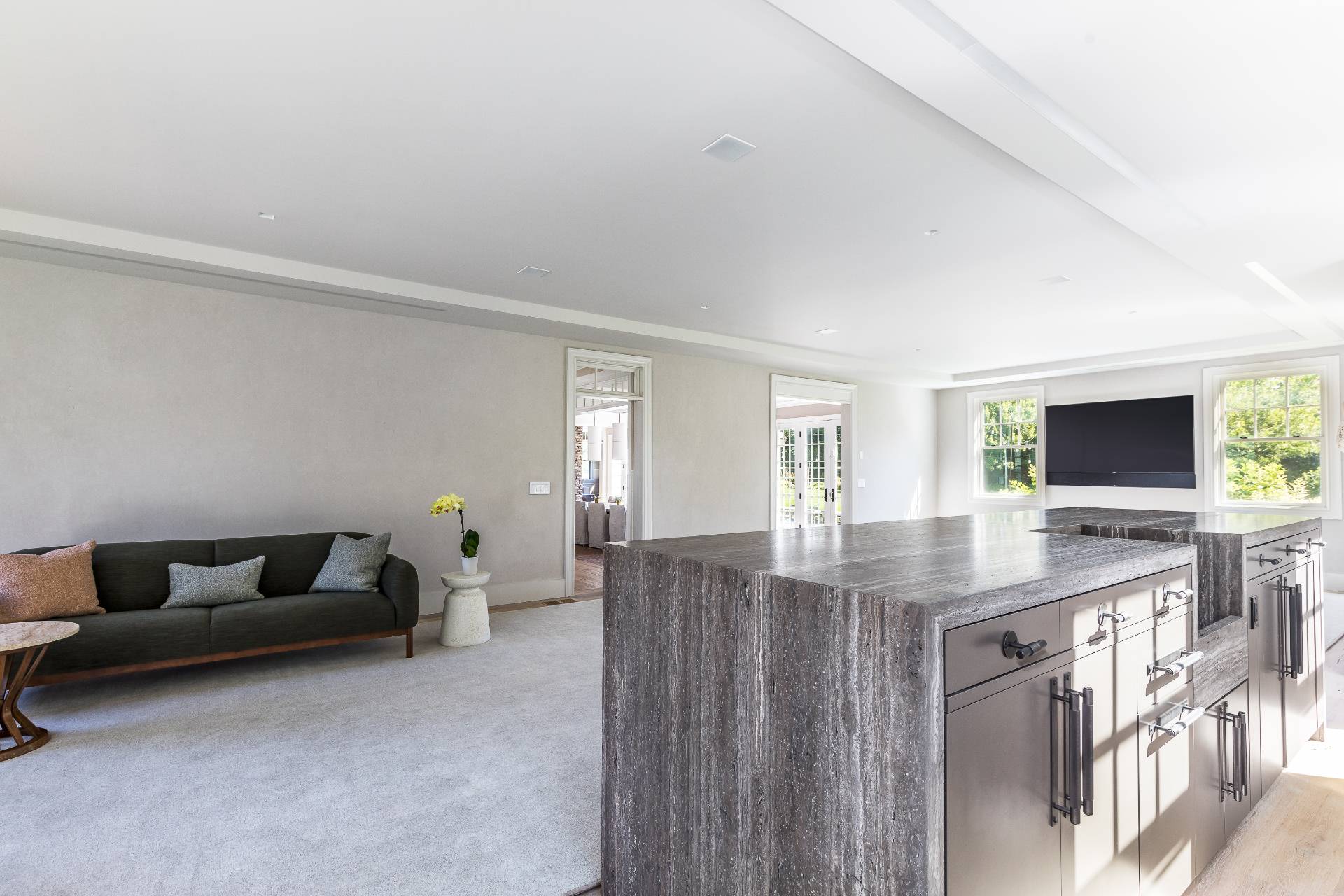 373 Mitchell Lane Bridgehampton, NY 11932 - Photo 7 of 34 a living room with furniture and a flat screen tv