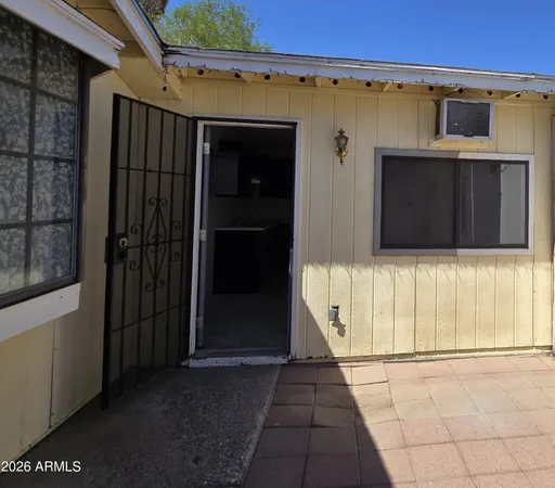 a view of front door