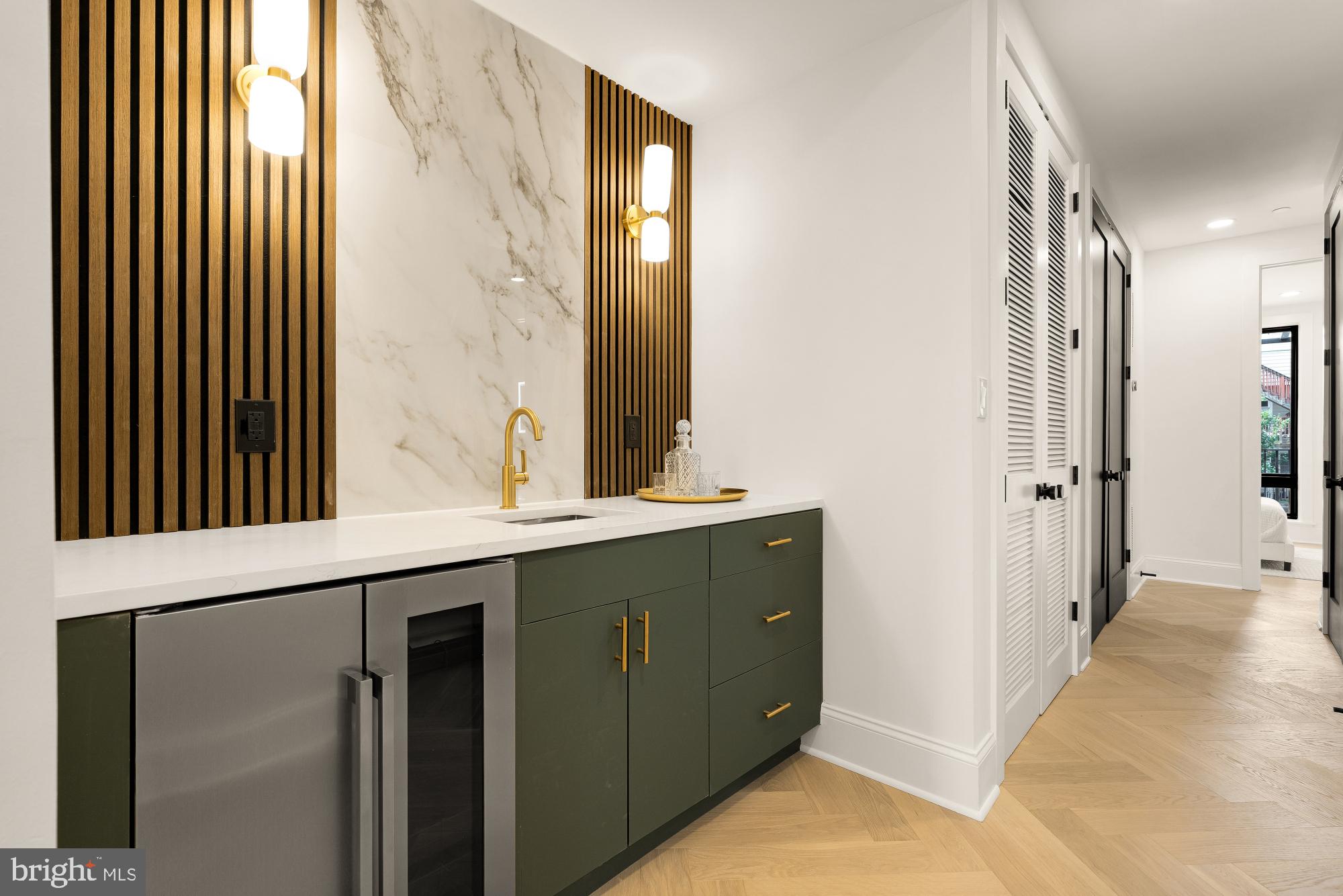 733 Euclid Street Northwest, Unit 302 Washington, DC 20001 - Photo 36 of 55 a bathroom with a double vanity sink and mirror