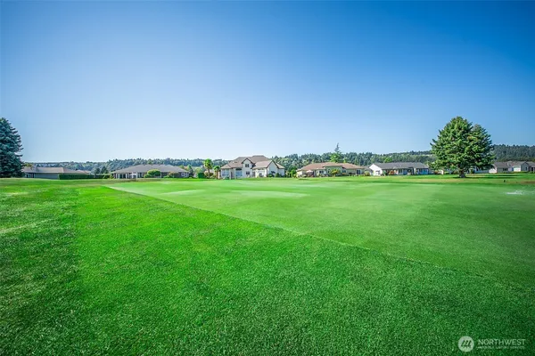 a view of a grassy field