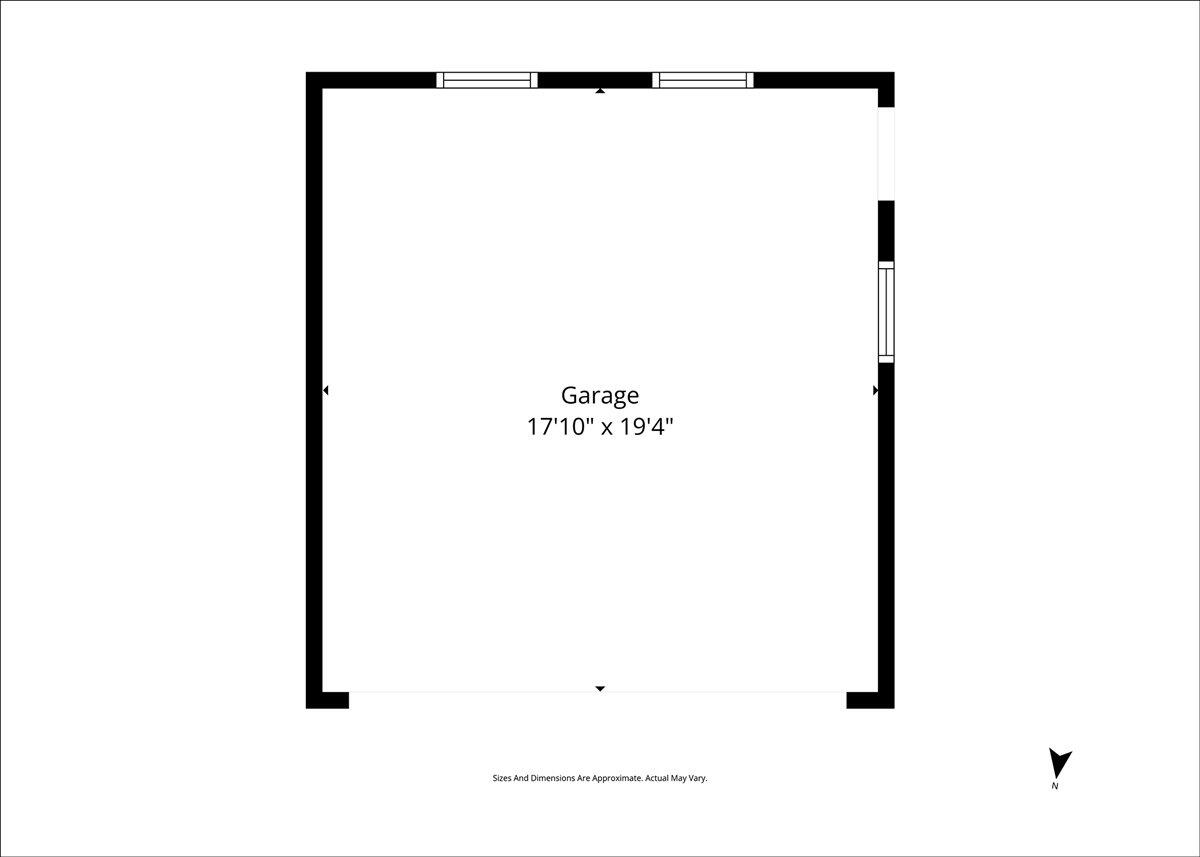 772 Eucalyptus Road McKinleyville, CA 95519 - Photo 20 of 20 16-772 Eucalyptus Ave- Garage Floorplan