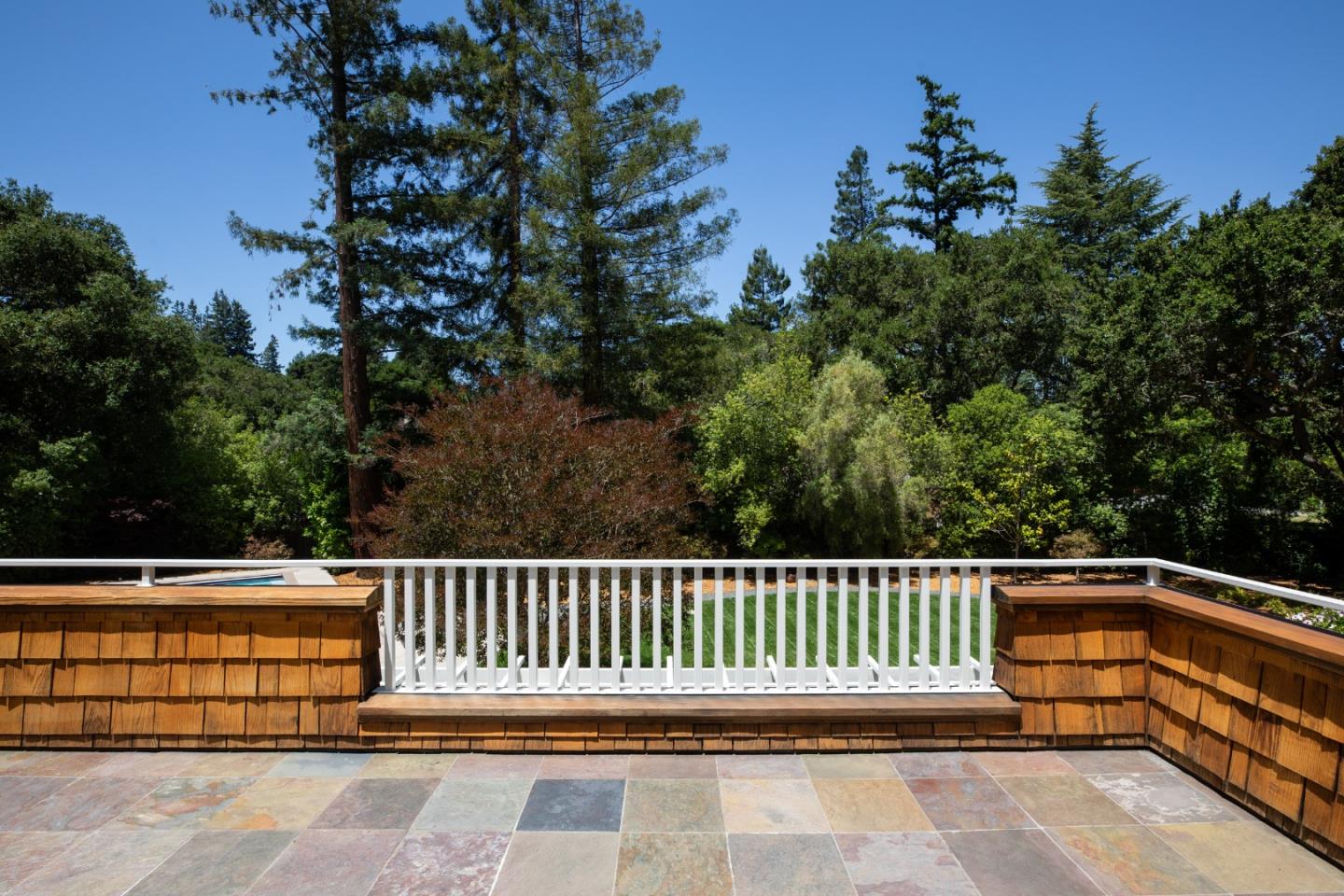 2 Mosswood Way Atherton, CA 94027 - Photo 18 of 38 a side view of a bench