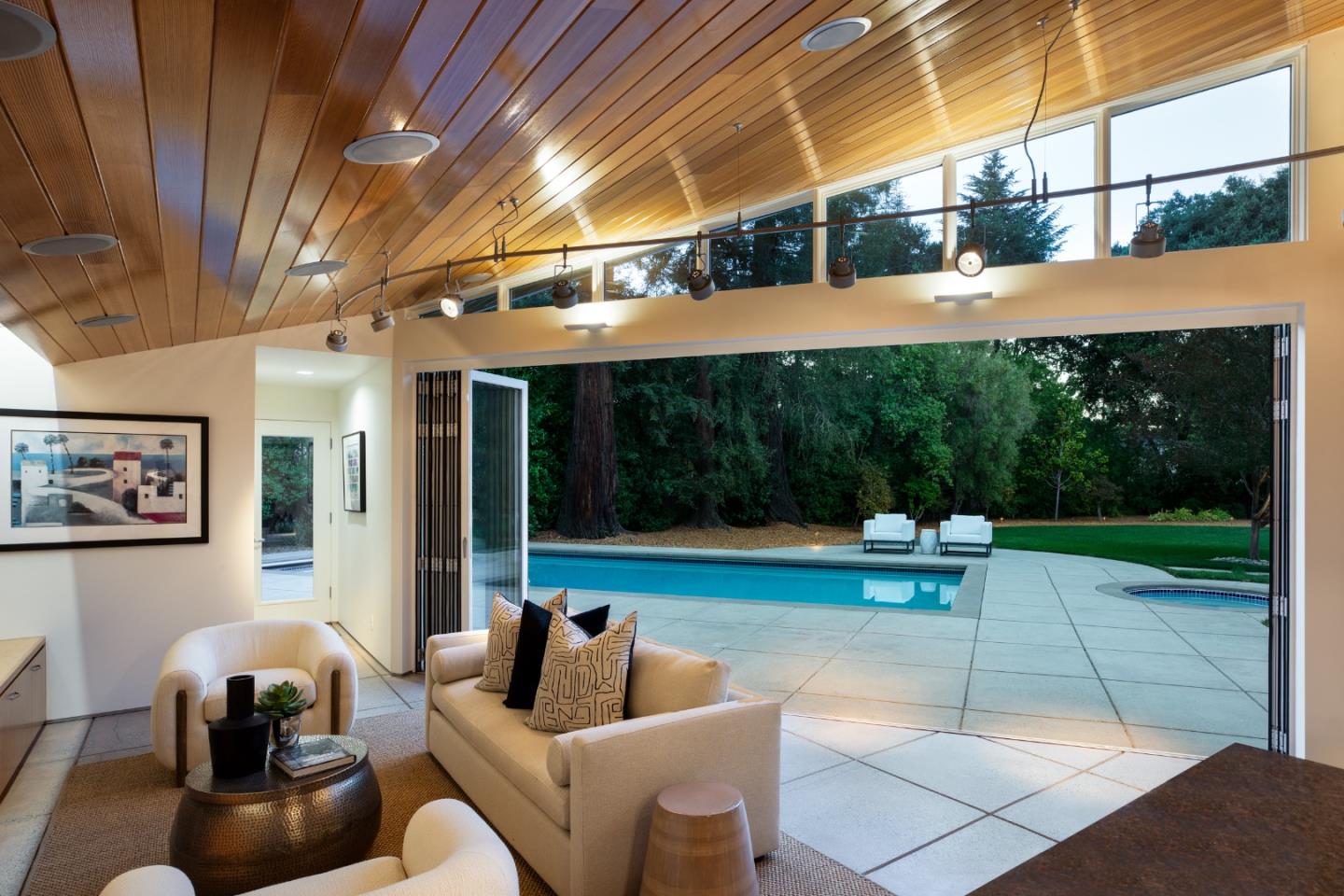 2 Mosswood Way Atherton, CA 94027 - Photo 25 of 38 a outdoor living space with furniture and garden view