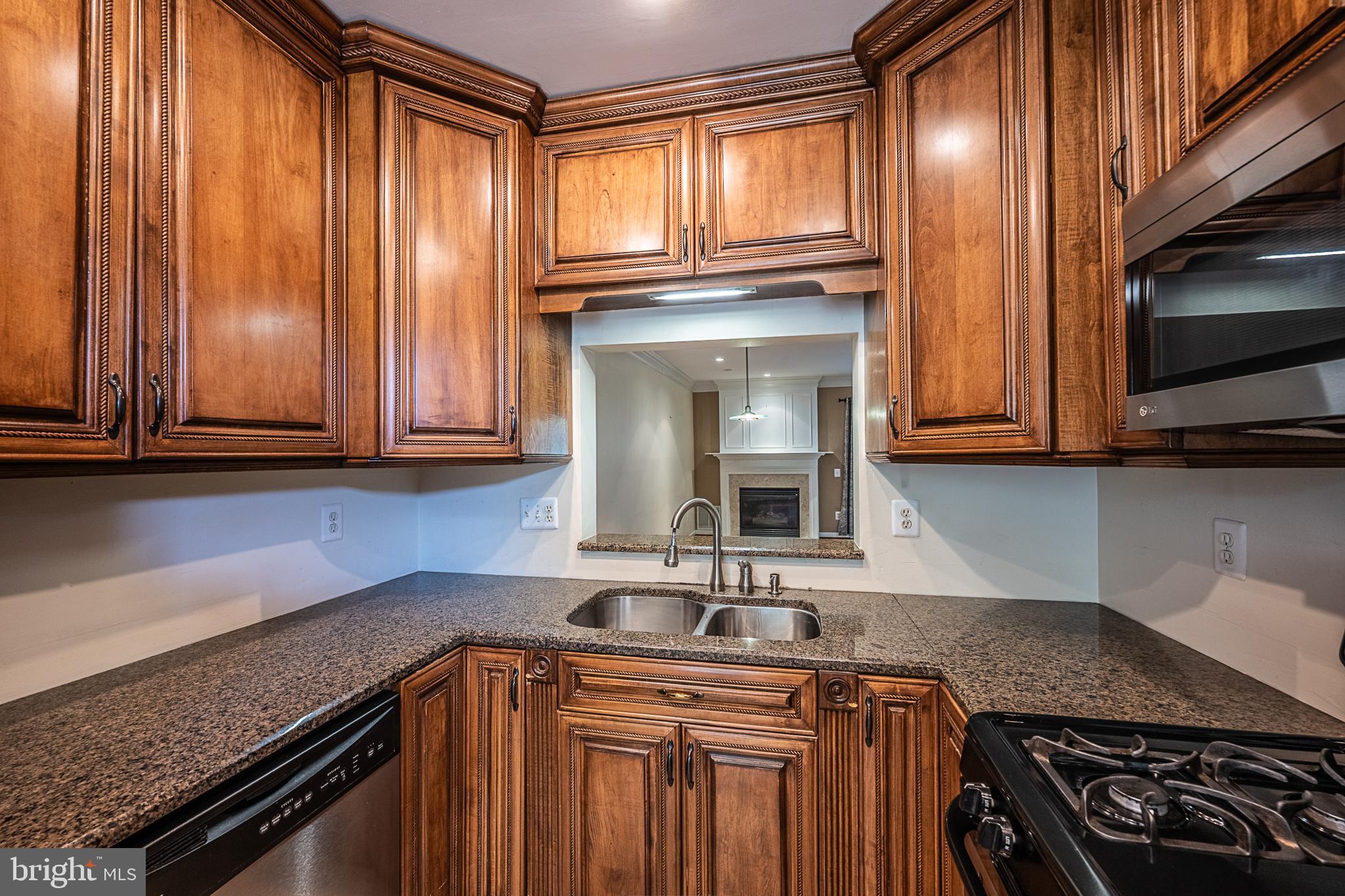 5920 Terrapin Place Alexandria, VA 22310 - Photo 18 of 67 a kitchen with stainless steel appliances granite countertop a sink a stove and cabinets