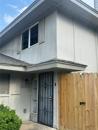 a view of a house with a door