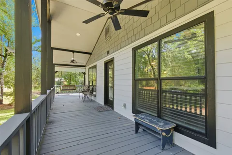 a view of outdoor space with seating space