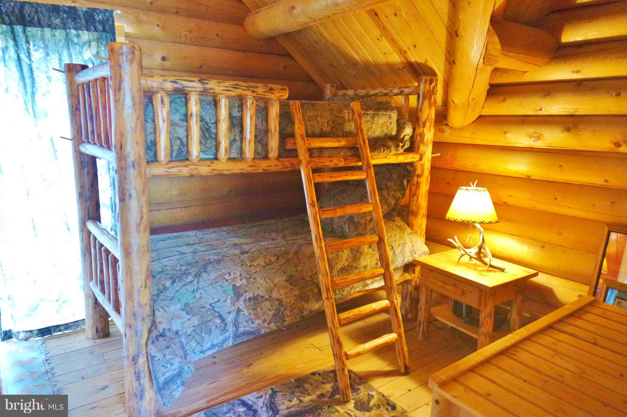 7877 Moreland Gap Road Fort Valley, VA 22652 - Photo 17 of 30 Bedroom #2 - Walk-Out Balcony - Bunk Beds Convey!
