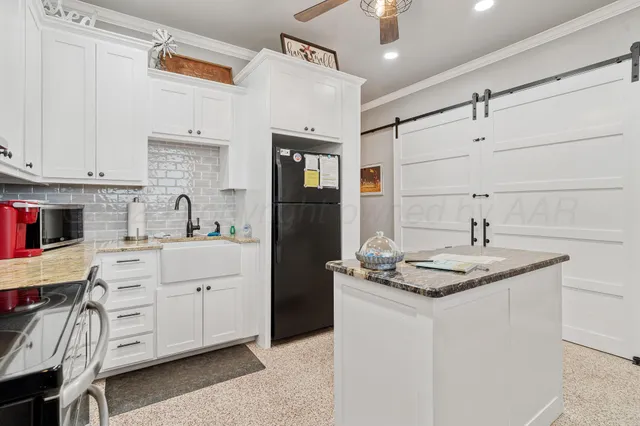 a view of a lake with a big yard