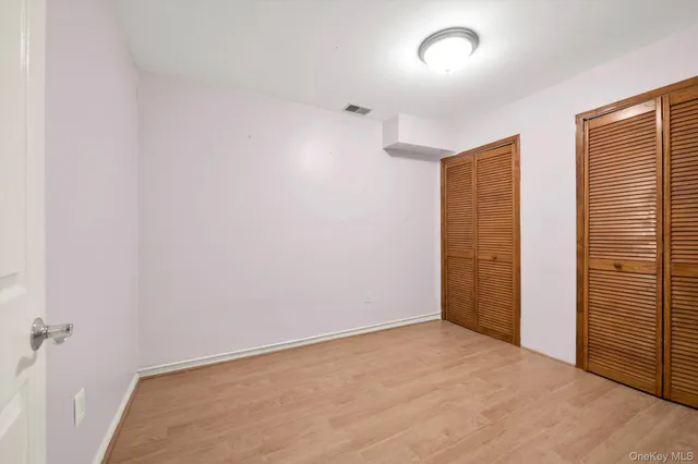 an empty room with an entryway