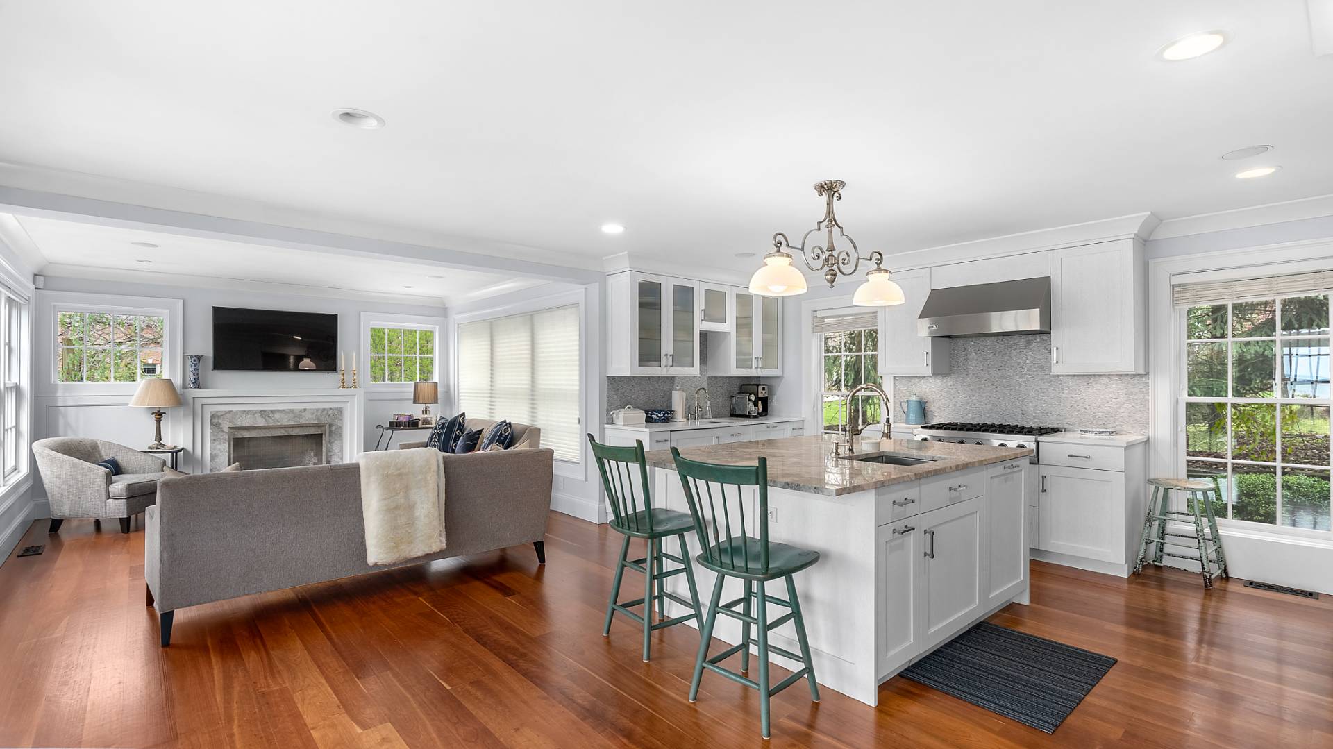 43 Thanet Way East Hampton, NY 11937 - Photo 13 of 34 a kitchen with stainless steel appliances granite countertop a stove and cabinets