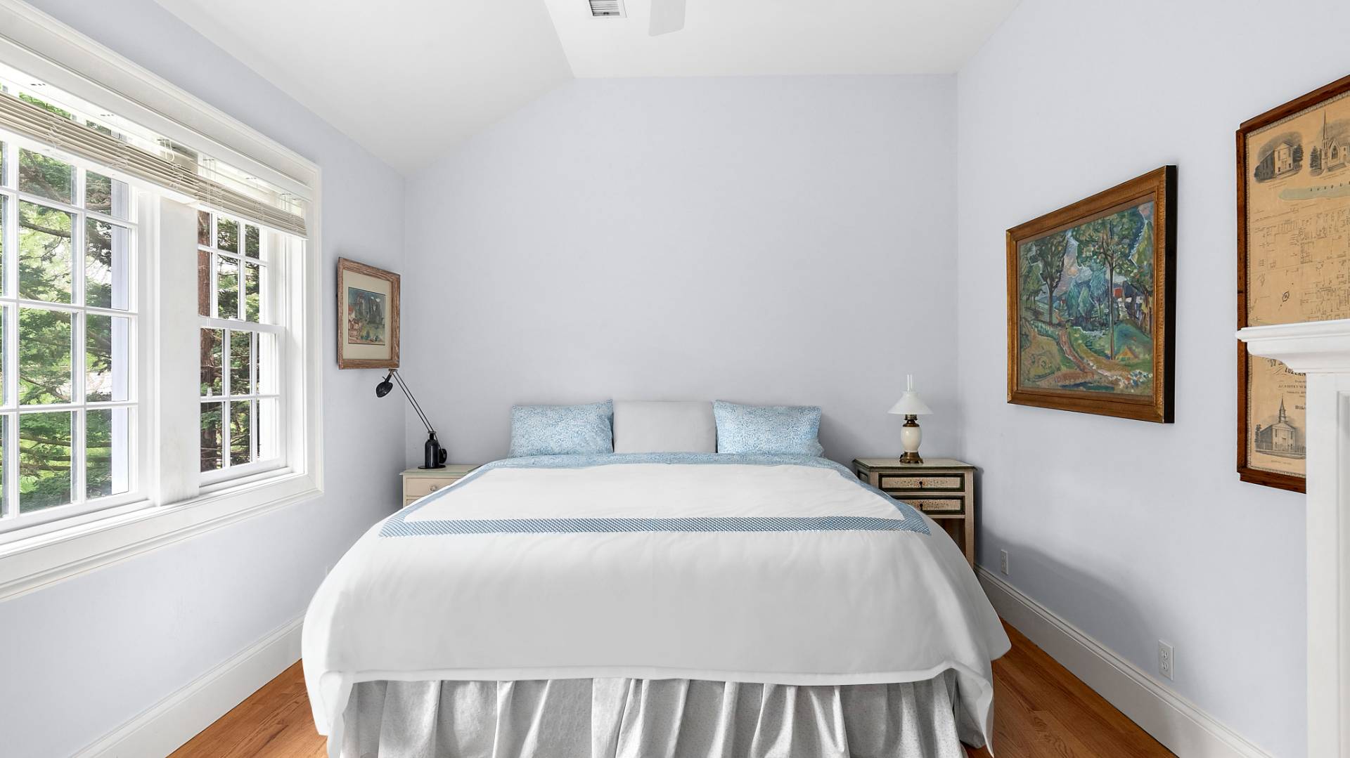 43 Thanet Way East Hampton, NY 11937 - Photo 21 of 34 a bed sitting in a bedroom next to a window