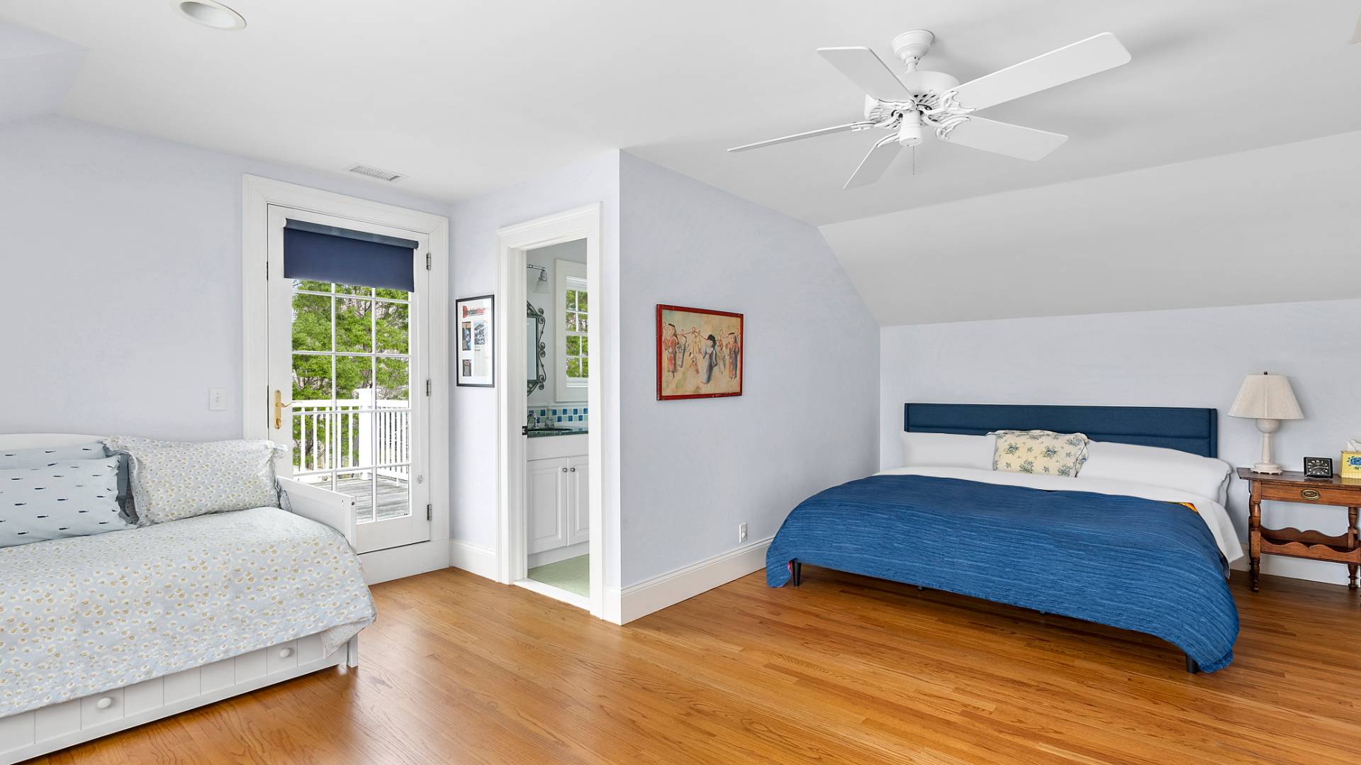 43 Thanet Way East Hampton, NY 11937 - Photo 24 of 34 a bedroom with a bed and wooden floor