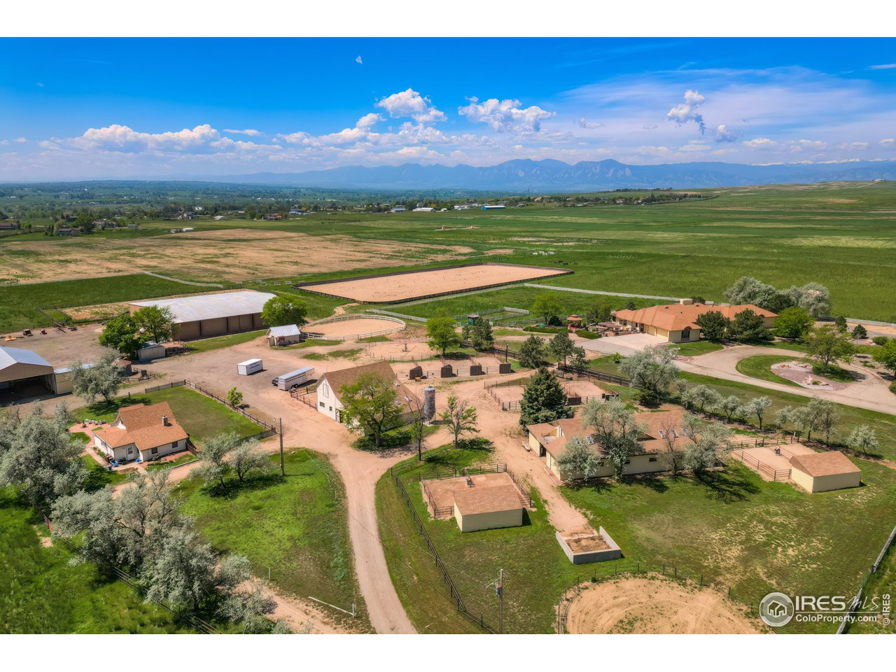 10024 Lookout Road Lafayette, CO 80026 - Photo 19 of 37 Aerial looking south-west. ADU on the left and main residence on the right.