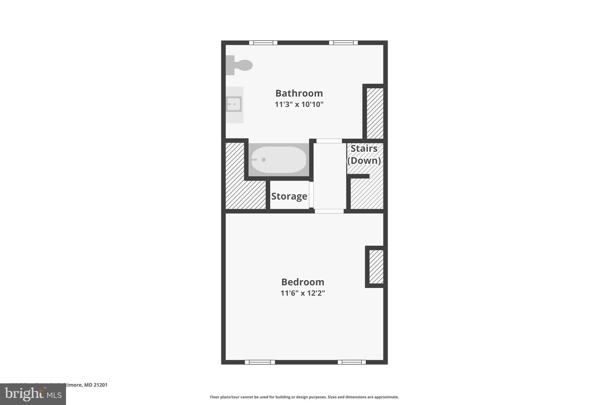 110 South Poppleton Street Baltimore, MD 21201 - Photo 37 of 39 a picture of floor plan