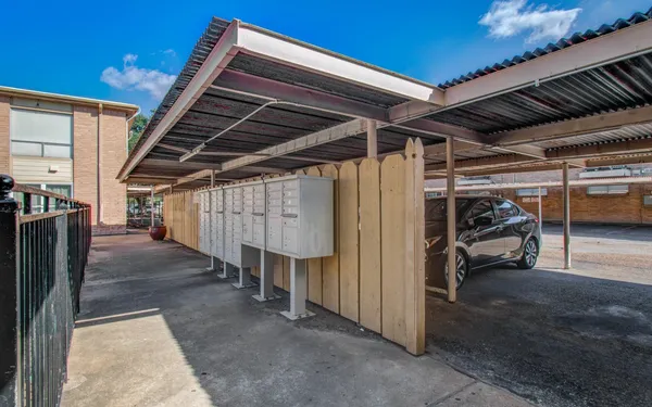 a view of parking garage