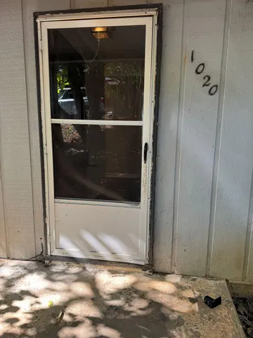 a view of a entryway door