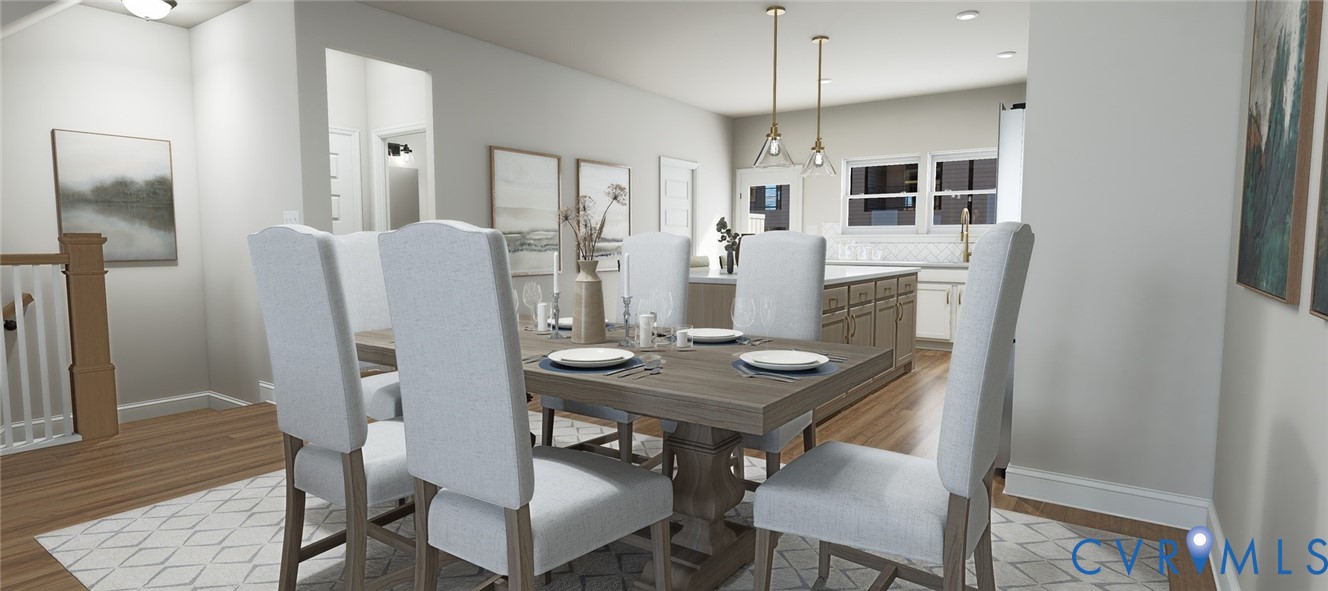 16037 Aspect Way Midlothian, VA 23113 - Photo 14 of 39 a view of a dining room with furniture and wooden floor