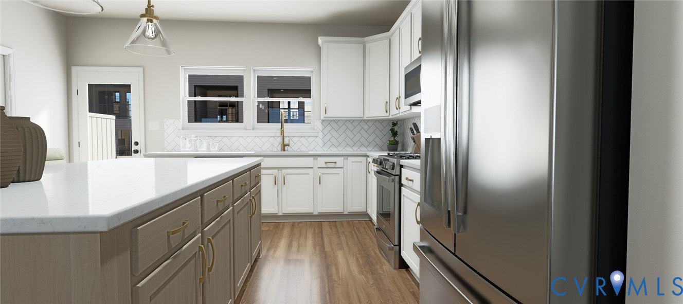 16037 Aspect Way Midlothian, VA 23113 - Photo 16 of 39 a kitchen with a sink dishwasher a refrigerator and cabinets