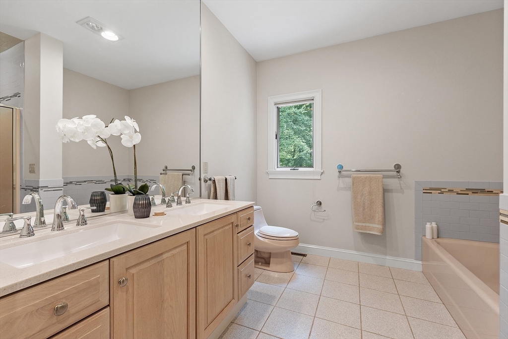151 Pope Road Acton, MA 01720 - Photo 29 of 34 a bathroom with a double vanity sink toilet and shower