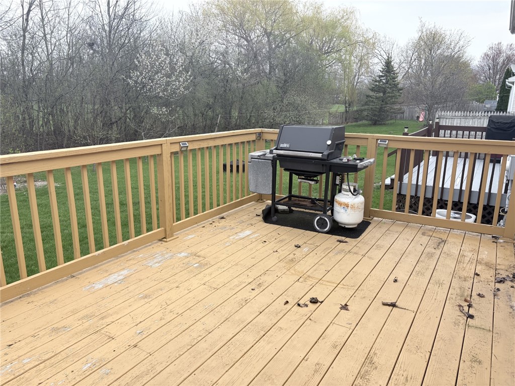 5740 Running Brook Road Farmington, NY 14425 - Photo 18 of 25 Deck overlooking Back Yard