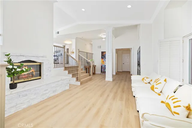 a view of a living room