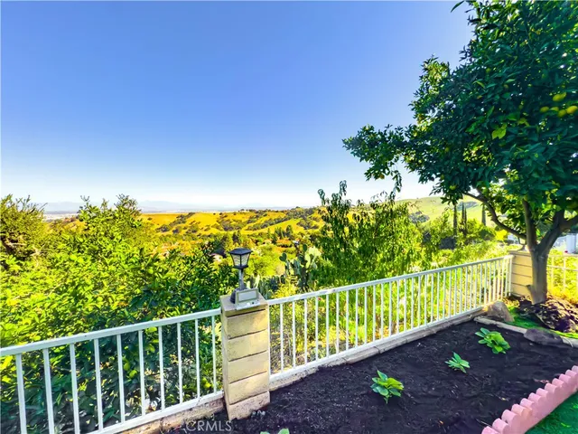 a yard with lots of green space and plants