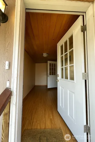 a view of front door