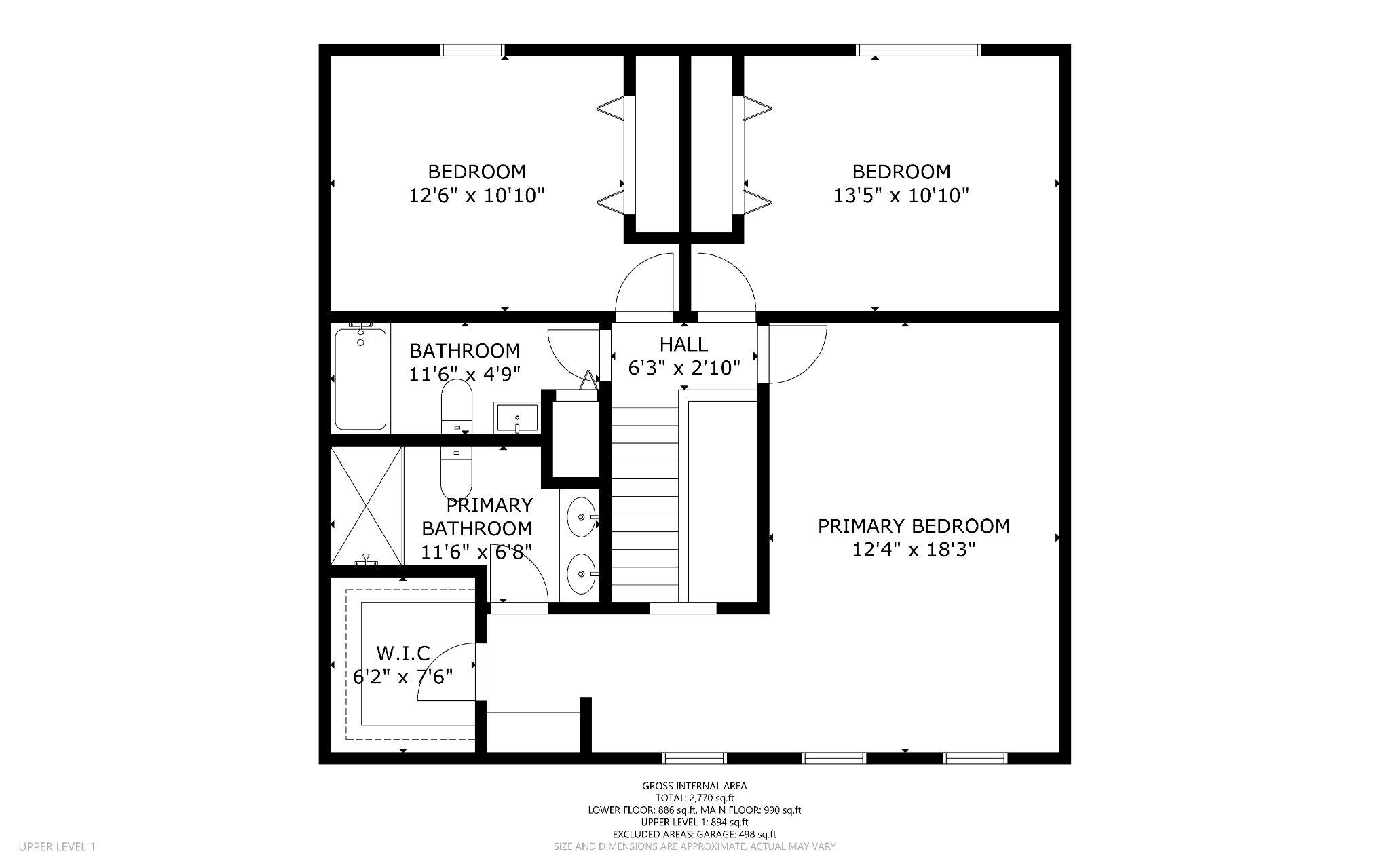 3128 Memory Lane Silver Spring, MD 20904 - Photo 49 of 49 Upper Level Floor Plan.