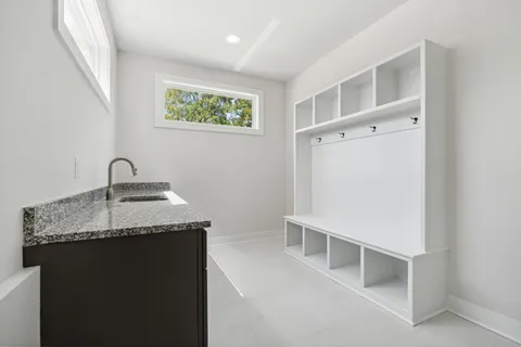 a close view of sink and tap