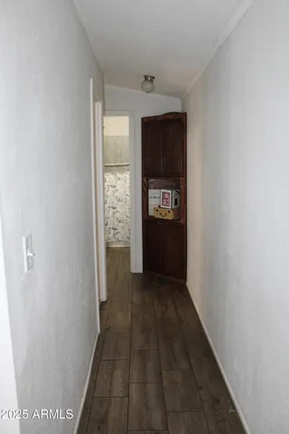 a view of a livingroom with a window