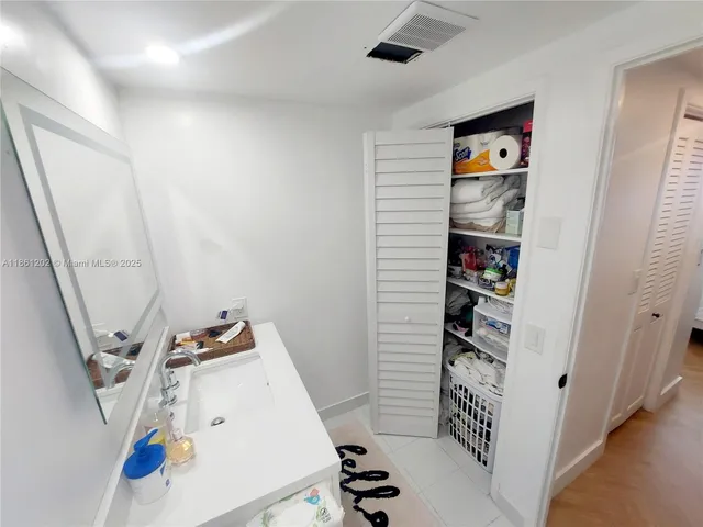 a room with storage and utility