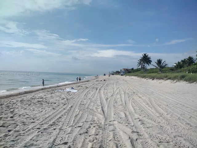 a view of beach and ocean
