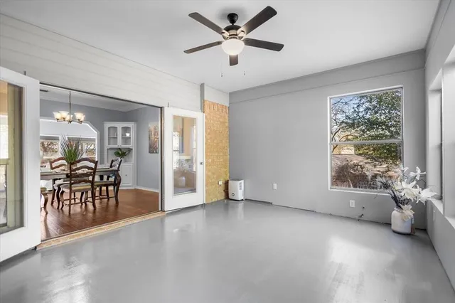 a kitchen with a stove and a refrigerator