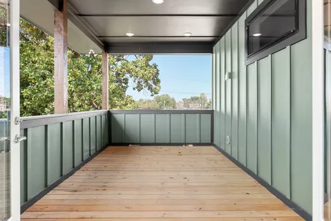 a view of a house with a patio