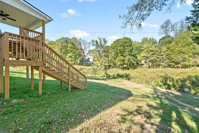 a house view with yard